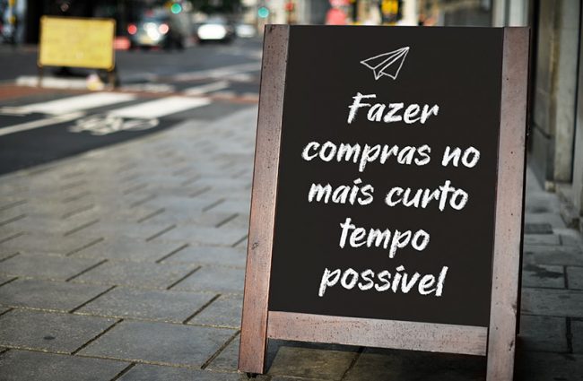 Fazer comprar no mais curto tempo possível