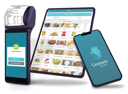 software de faturação móvel no telemóvel, no tablet ou no smartPOS