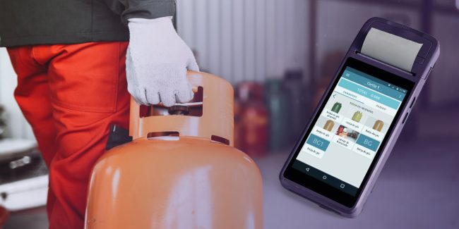 Software de faturação móvel para Venda de gás